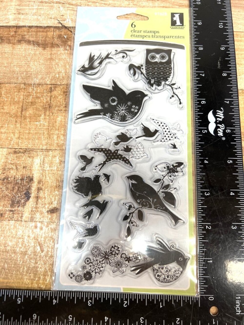 Birds Galore Clear Stamps Set By Inkadinkado 6 Designs Reusable 97625